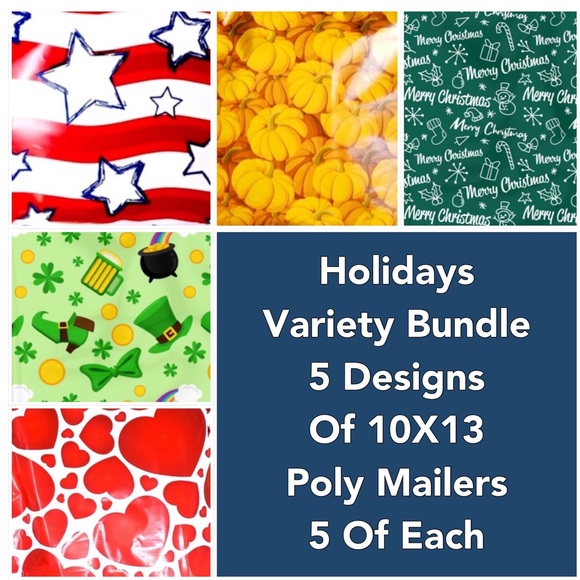 Other - 25 10X13 Holiday  Bundle  5 Designs of 5 Each PRICE IS FIRM